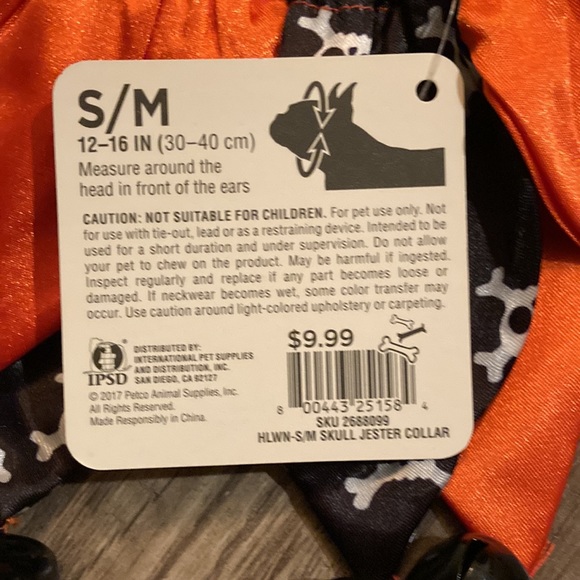 HOST PICK!! NEW Bootique Jester Halloween Pet Collar - Picture 5 of 6